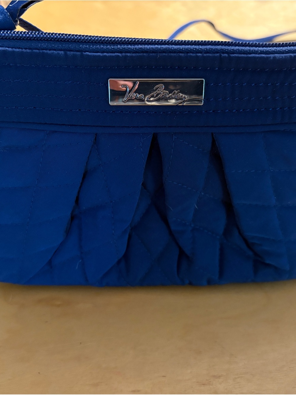 #8A - MUST GO! Vera Bradley Blue Quilted Crossbody Bag